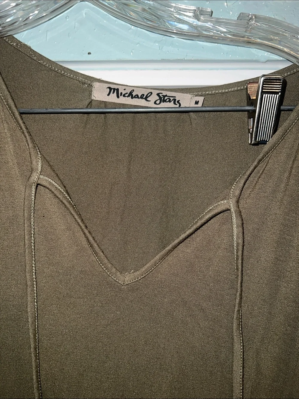 Michael Stars Olive Green Sleeveless Maxi Dress